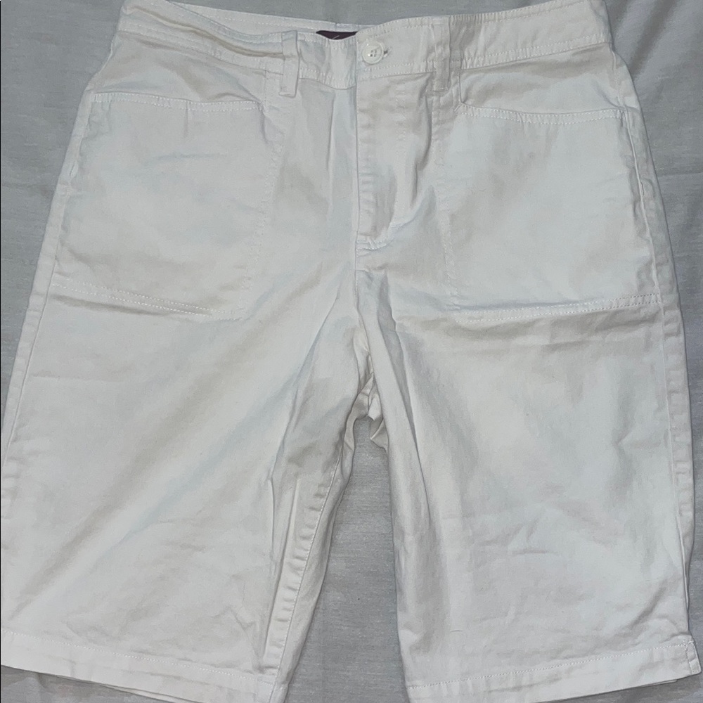 Women’s Gloria Vanderbilt White Casual Shorts Size 10 - Picture 5 of 6